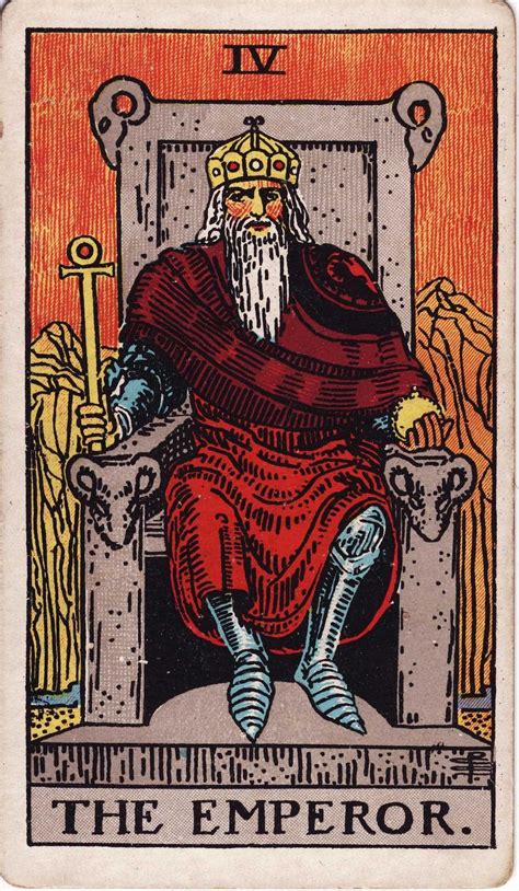 que significa el emperador en el tarot|4 EL EMPERADOR